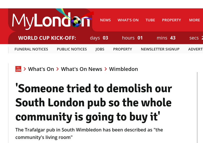 Find Save the Traf in the latest MyLondon